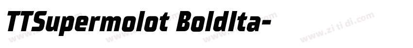 TTSupermolot BoldIta字体转换